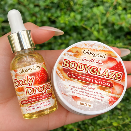 GG- Body Glazed: STRAWBERRY SHORTCAKE + BODY DROPS